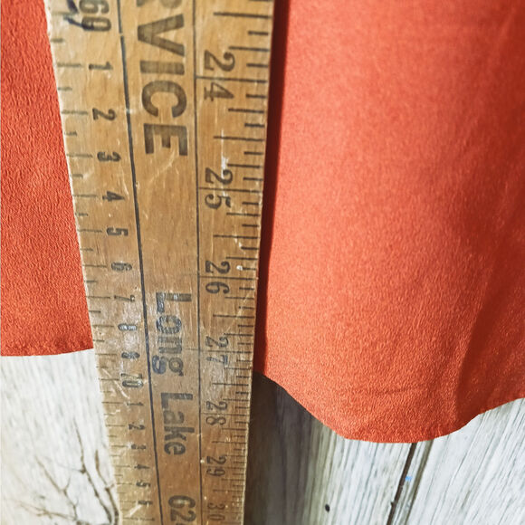 MISSGUIDED Cami Crepe Shift Dress in Orange Size 0 - Picture 7 of 9